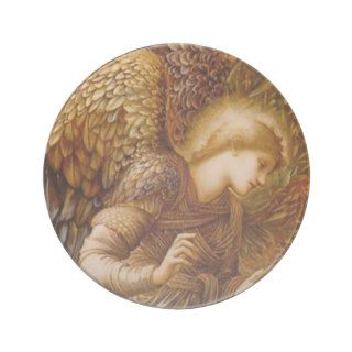 Angel Pre Raphaelite Christmas Coaster