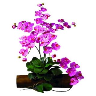 Nearly Natural Art Stems Arrangement Orchid   Dark Pink (31.5)
