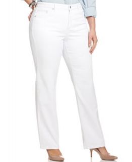 Lauren by Ralph Lauren Plus Size Jeans, Tanya White Wash   Jeans   Plus Sizes