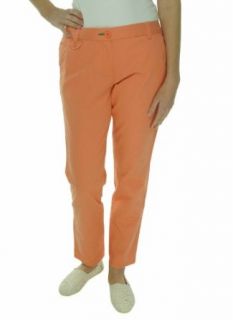 Tommy Hilfiger Women's Boyfriend Fit Chino Pants (4, Clay Coral)