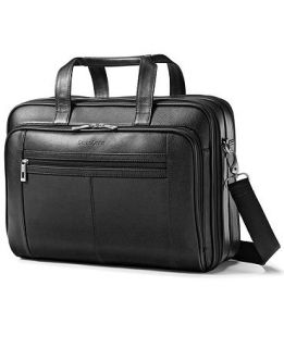 Samsonite Leather Checkpoint Friendly Laptop Briefcase   Business & Laptop Bags   luggage
