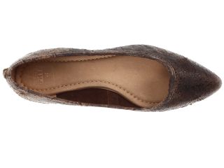 Frye Regina Ballet Chocolate Glazed Vintage Leather