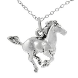 Tressa Sterling Silver Running Horse Necklace
