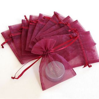 ten organza pouches by tales from the earth