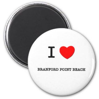I Love BRANFORD POINT BEACH Connecticut Fridge Magnet