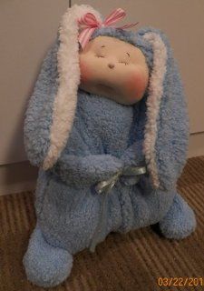 Cloth Pillow doll Slumber Bunny Pattern with Instruction CD/181/Made from Windsor Cloth & Plush Minkey / Soft Sculpted Face