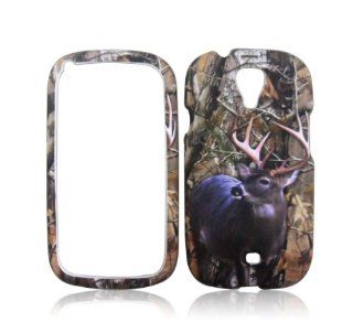 SAMSUNG STRATOSPHERE 2 i415 VERIZON CAMO OAK TREE REAL DEER HUNTER WILD RUBBERIZED HARD COVER CASE SNAP ON Cell Phones & Accessories
