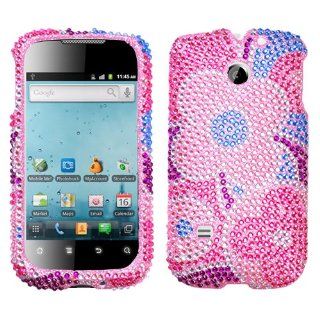 Asmyna HWM865HPCDM181NP Luxurious Dazzling Diamante Bling Case for Huawei Ascend 2   1 Pack   Retail Packaging   Colorful Flowers Cell Phones & Accessories