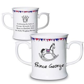 royal baby loving cup commemorative mug by sleepyheads