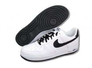 Men's Nike Air Force 1'07 315122 184 White Black (MEN 12, White Black) Shoes
