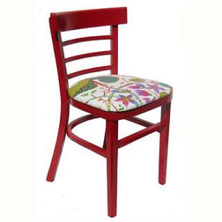 reclaimed red tropical chair by bombus