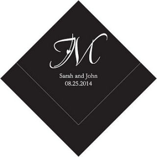 wedding initial & monogram napkins by contemporary weddings