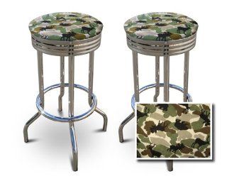 2 Camouflage   Wildlife Specialty / Custom Barstools Set   Home Bars