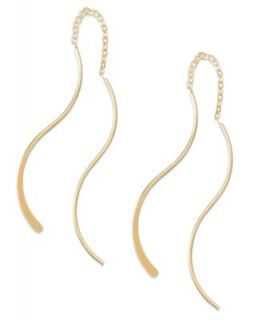 Studio Silver 18k Gold over Sterling Silver Earrings, Thread Hoop Earrings   Earrings   Jewelry & Watches