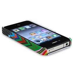BasAcc Rainbow Star Snap on Rubber Coated Case for Apple iPhone 4/ 4S BasAcc Cases & Holders