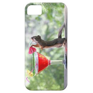 Squirrel Drinking a Cocktail iPhone 5 Case