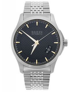 Gucci Watch, Mens Swiss Automatic G Timeless Stainless Steel Bracelet 38mm YA126420   Watches   Jewelry & Watches