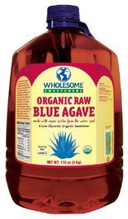 WHOLESOME SWEETENERS Organic Raw Blue Agave, 176 Ounce  Sugar Substitute Products  Grocery & Gourmet Food