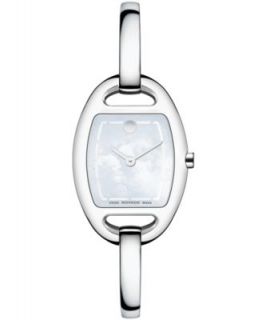Movado Womens Swiss Miri Diamond (3/20 ct. t.w.) Stainless Steel Bangle Bracelet Watch 24mm 0606607   Watches   Jewelry & Watches