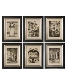 Uttermost Set of 6 Paris Scene Framed Art Prints, 19 x 24   Wall Art   For The Home