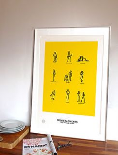 personalised movie moments print by brough and ready