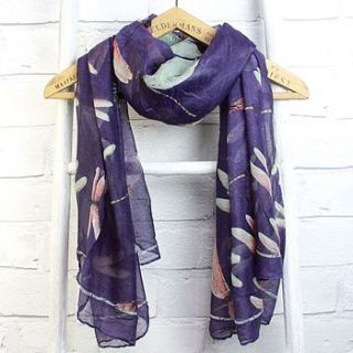 dragonfly scarf by lisa angel