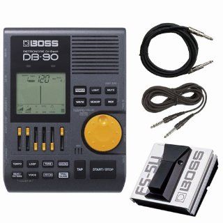 Boss DB 90 Dr Beat Metronome Bundle with Footswitch & Cables Musical Instruments