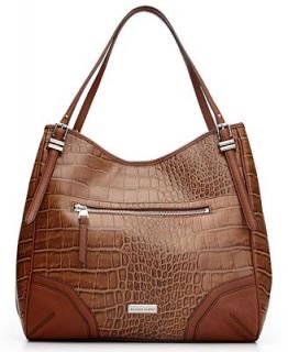 Franco Sarto Handbag, Bleeker Croco Large Leather Tote   Handbags & Accessories
