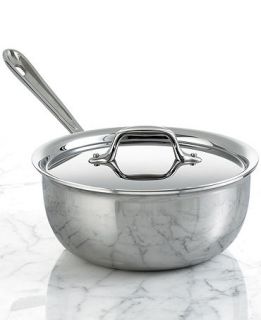 All Clad Stainless Steel 2.5 Qt. Covered Deep Saucier   Cookware   Kitchen