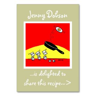 Funny Recipe Share Card Business Cards