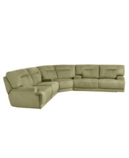 Ricardo Fabric Reclining Sectional Sofa, 3 Piece Power Recliner (Sofa, Wedge and Loveseat) 146W x 123D x 38H   Furniture