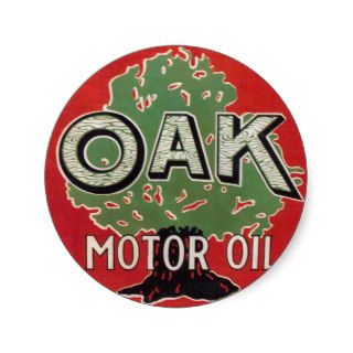 Oak Motor Oil Stickers