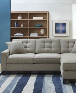 Alanis Fabric Sectional Sofa, 2 Piece 105W x 90D x 34H   Furniture