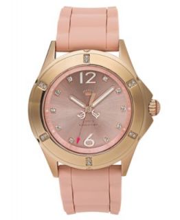 Juicy Couture Watch, Womens Pedigree Dusty Rose Silicone Strap 38mm 1901054   Watches   Jewelry & Watches