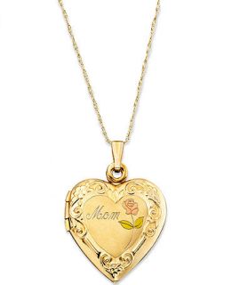 14k Gold Mom Locket   Necklaces   Jewelry & Watches