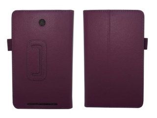 For Asus Memo Pad Hd 7" Me173 Me173x Multi color Folio Leather Case Stand Cover (Purple) Computers & Accessories