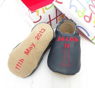 personalised birthday keepsake baby shoes by born bespoke