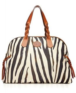 Dooney & Bourke Handbag, Printed Nylon Large Domed Satchel   Handbags & Accessories