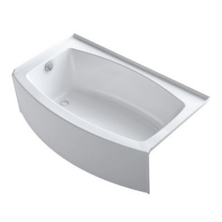 Kohler Expanse 60 X 30 Curved Three Wall Alcove Bath with Tile