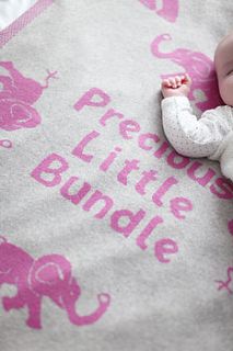 'precious little bundle' cashmere blanket by cashmere tots scotland