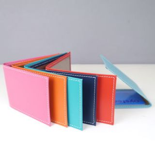 personalised colourful leather card holder by deservedly so