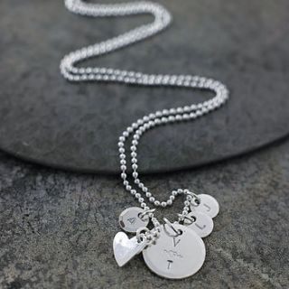 personalised family necklace by vanessa plana