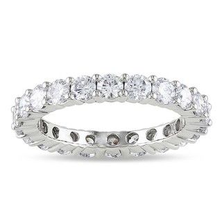 18k White Gold 2ct TDW Diamond Eternity Ring (G H, SI1 SI2) Women's Wedding Bands