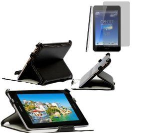 Navitech Black Case With Stand & Handstrap For The Asus MeMo Pad ME172V & Asus Screen Protector Computers & Accessories