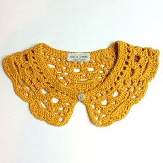 organic cotton crochet collar by stella james
