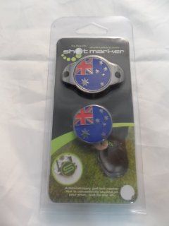 Shotmarkers Australian Flag Ball Markers  Golf Ball Markers  Sports & Outdoors