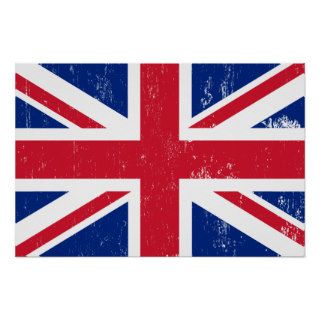 UK British Great Britain England English Flag Print