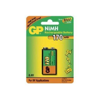 GP PP3 9V NiMH 8.4v 170mAh rechargeable battery Computers & Accessories