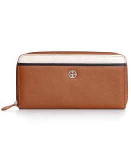 Giani Bernini Wallet, Colorblock Zip Around Leather Clutch   Handbags & Accessories