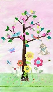 cherry tree wallpaper mural by sarah hardaker